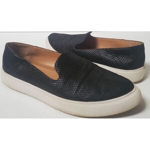 Franco Sarto Sneaker Shoes Mitchell Active Slip On WOM 7M Black Snakeskin Fabric